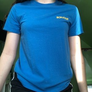 small blue forever 21 t-shirt